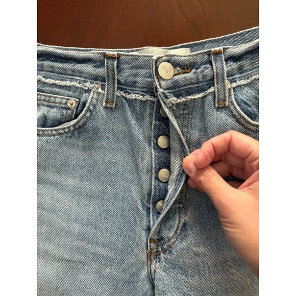 Reformation Denim Patch Skinny Distressed Patchwork Jeans Size 26 - Picture 4 of 13